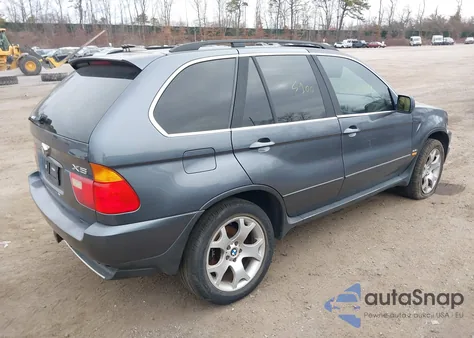 2002 BMW X5 4.4I z USA, uszkodzony, nr VIN 5UXFB33512LH39085